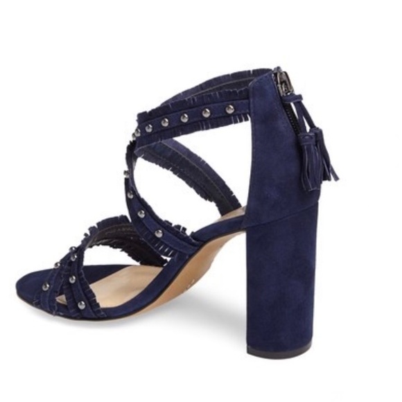 Vince Camuto Machila Studded Suede Sandals - Picture 2 of 8